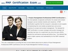Tablet Screenshot of pmp-certification-exam.com
